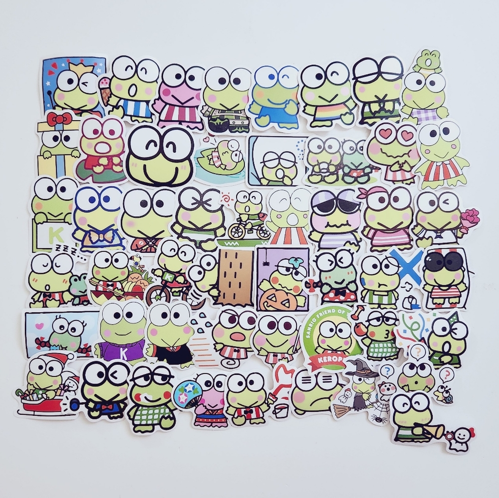 🔮3/$15 50pcs Sanrio Keroppi Stickers